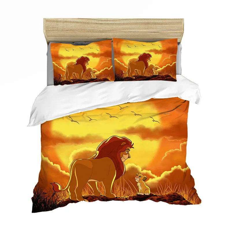 Набор теплых постельных принадлежностей с изображением короля льва на закате