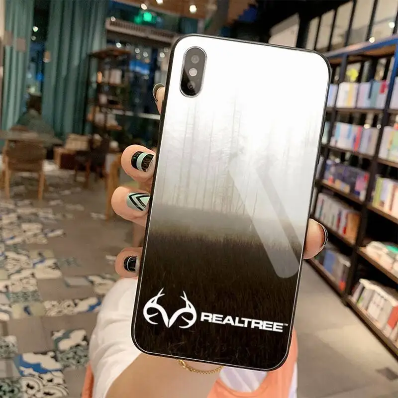 CUTEWANAN Американский Камуфляжный Бренд REALTREE Чехол для телефона из закаленного