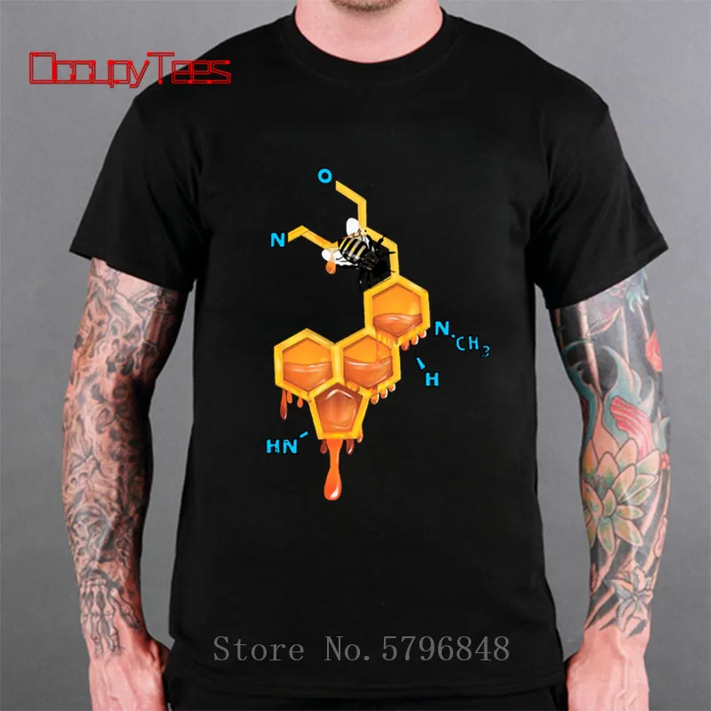 Мужская футболка LSD с изображением пчелы модные топы математической формулой