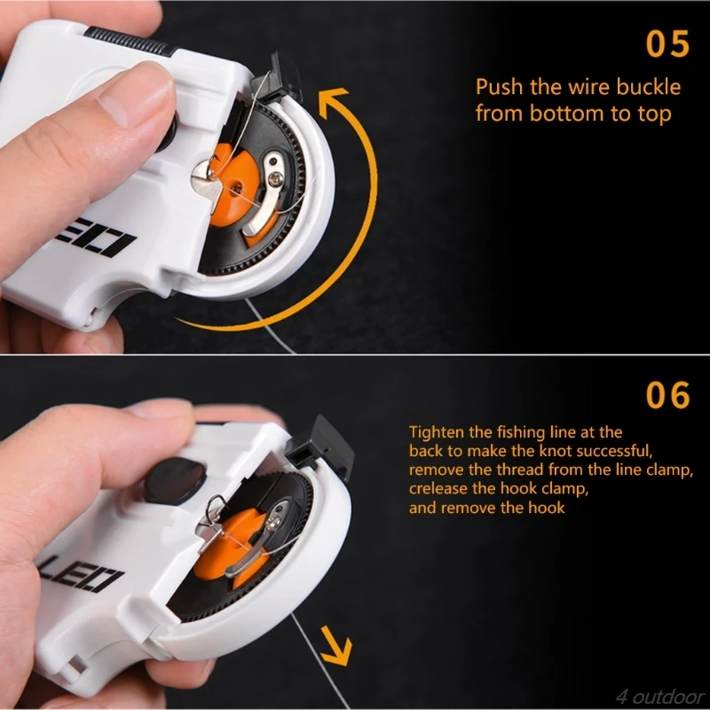 

Electric Hooking Device Fishing Line Winder Tackles Tool Automatic Hook Tier Machine J29 21 Dropshipping