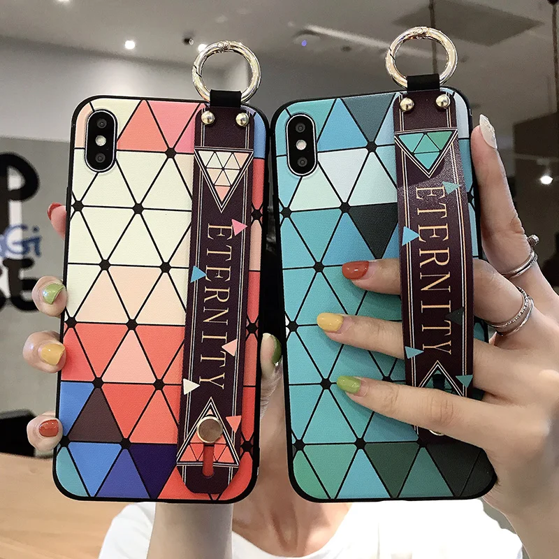 Мягкий чехол из ТПУ с ремешком на запястье для huawei mate 20 pro Nova 5 Pro 5i P20 Lite 2019