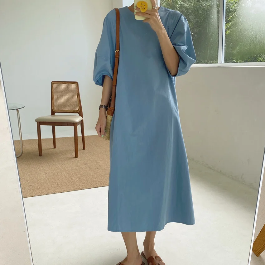 Корейское шикарное платье женские французские платья в ленивом стиле с круглым