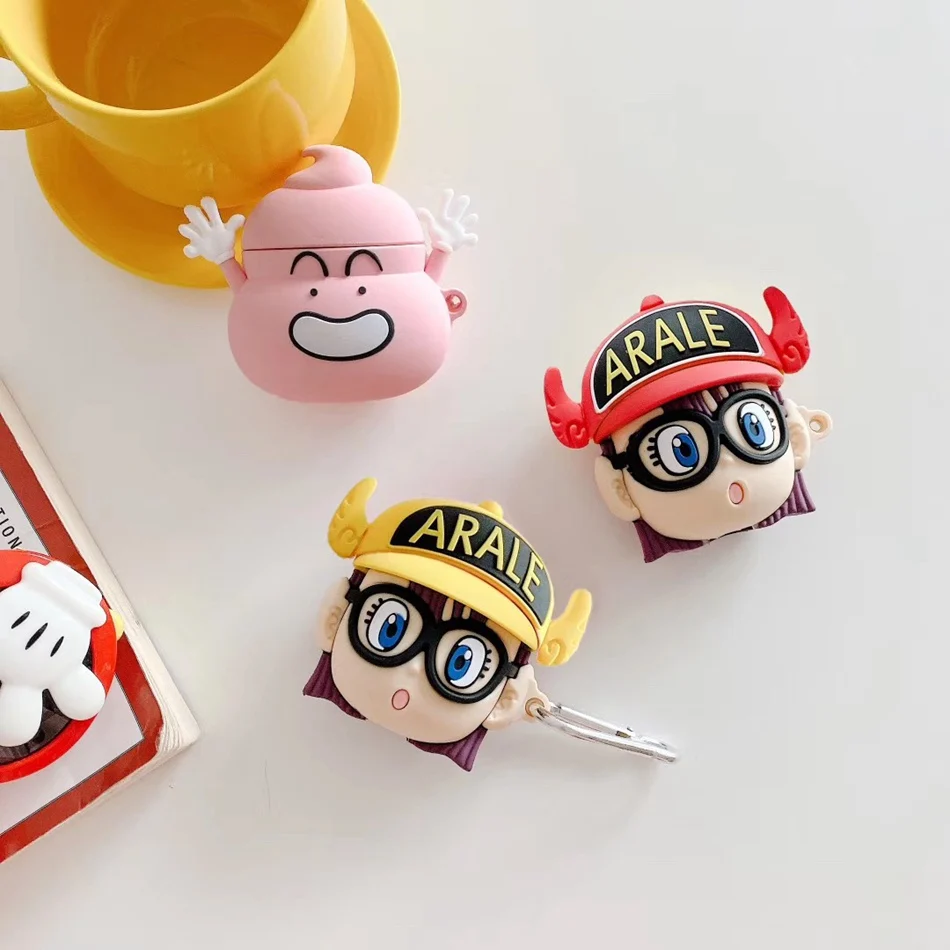 3D милый чехол для наушников Airpods 2 Чехол с мультяшной мышкой аниме мишкой
