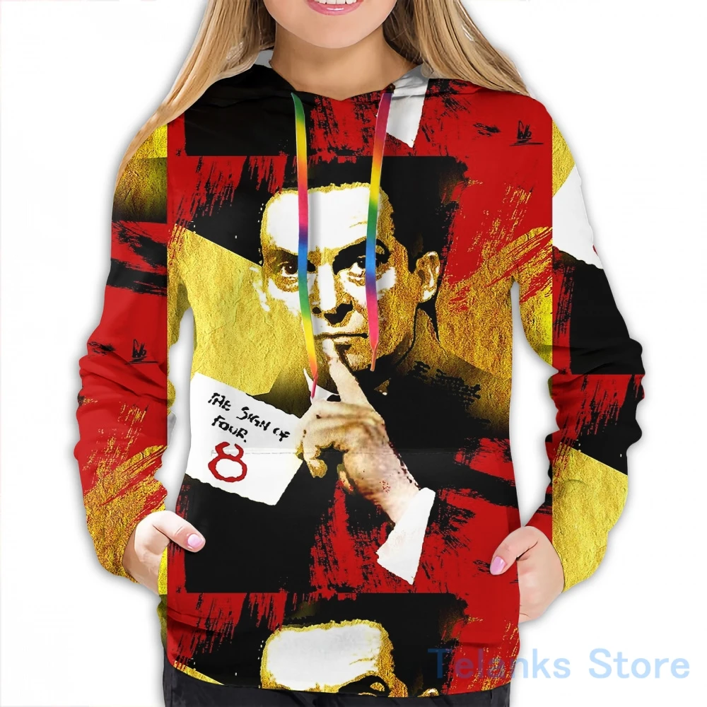 Женская Повседневная Толстовка с забавным принтом sherlock | Мужская одежда