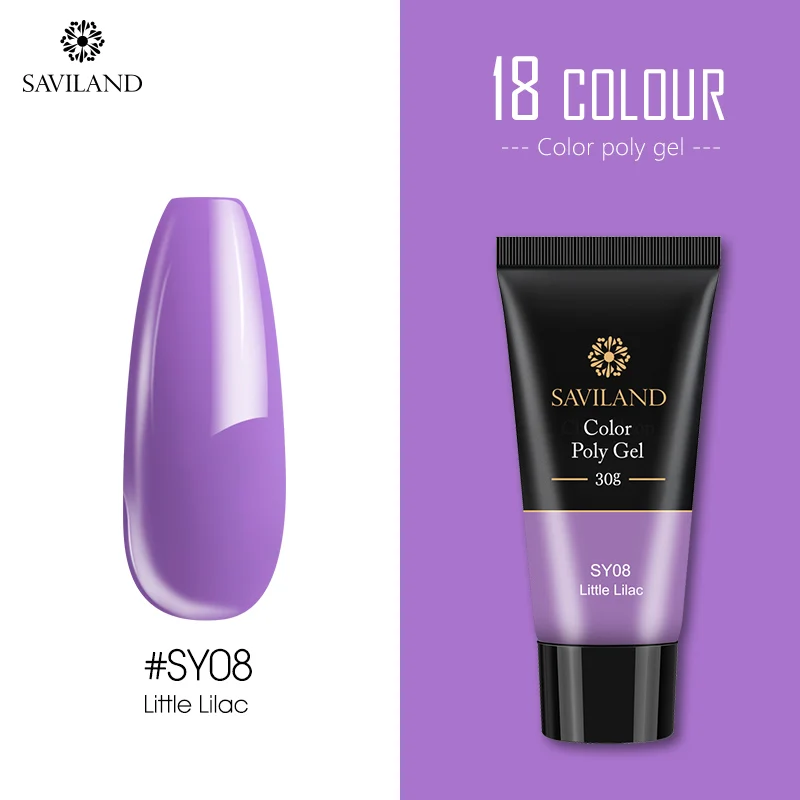 30ml SY08 SAVILAND, 15 г, 30 г, цветной, быстрый, полигель, для наращивания пальцев, замачивается, УФ, камуфляж, строительный, полигель, твердый гель, лак для ногтей - Цвет: 30ml SY08
