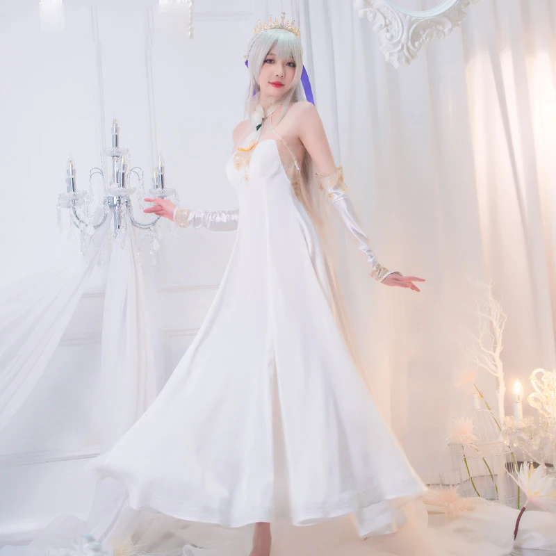 

Anime Re:Life in a Different World from Zero Emiria Emilia Dress Women Elegant Formal Suit Halloween Carnival Cosplay Costume