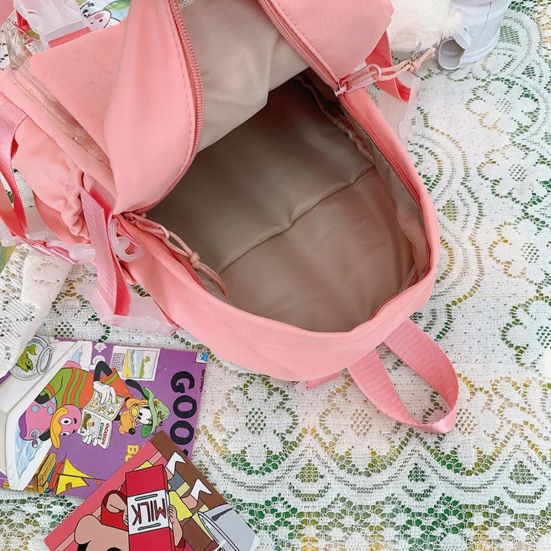 

JOYPESSIE Fashion Kawaii Student Small School Bag Summer Sweet Women Backpacks Cute Waterproof Mini Rucksack Lady Travel Mochila
