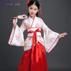 Детские традиционные китайские танцевальные костюмы Hanfu, сценическое платье, танцевальный костюм национальный костюм ханьфу