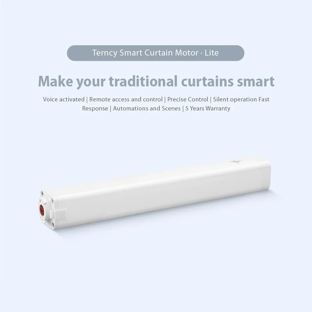

Terncy Smart Curtain Motor Lite - Supports Apple Homekit, Google Home, Amazon Alexa