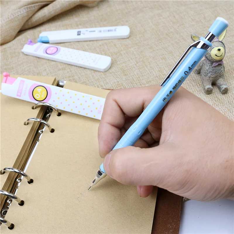 

Механический карандаш для письма, 0,4 мм, случайный цвет