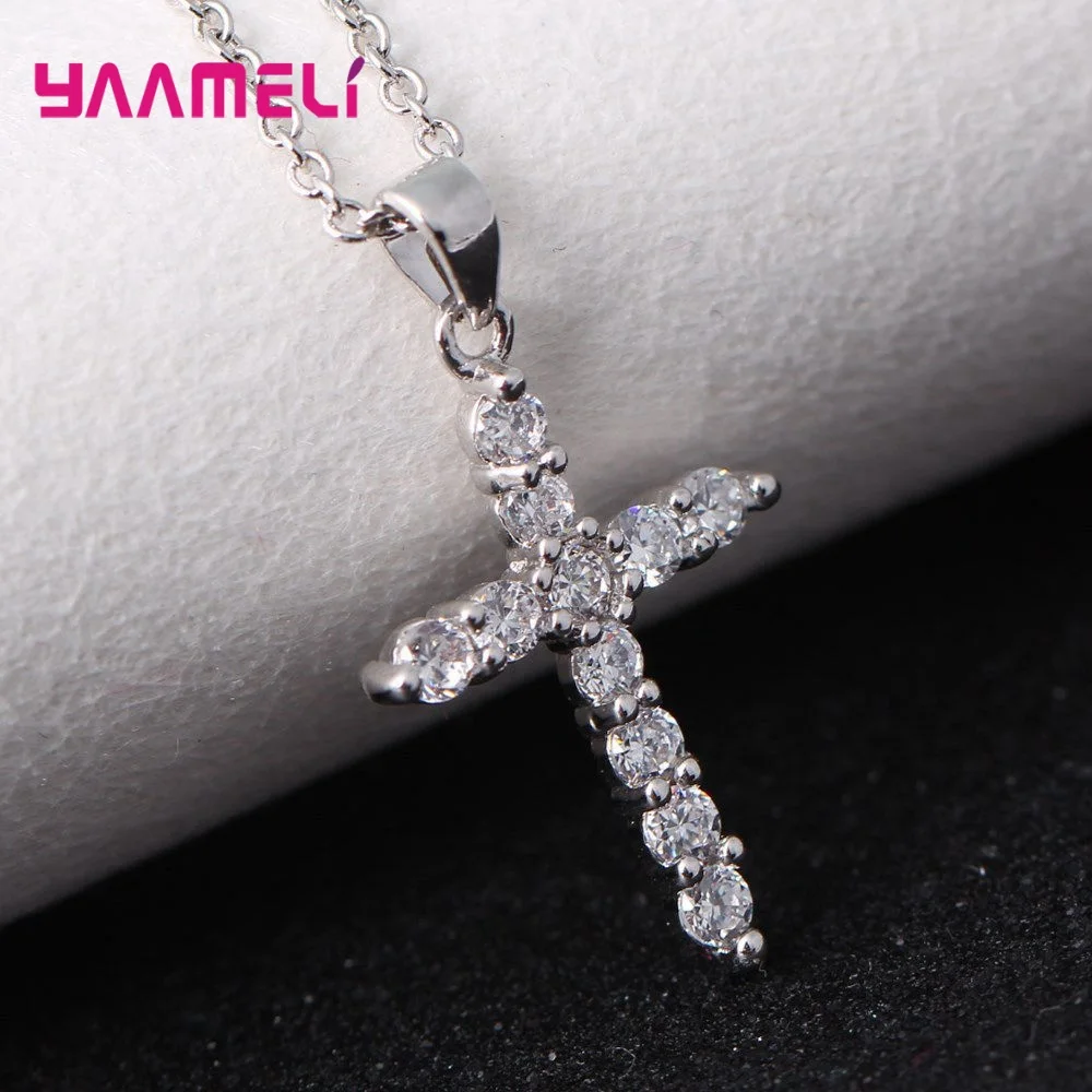 Ожерелье из чистого серебра 925 пробы ювелирное изделие для женщин свадебная мода