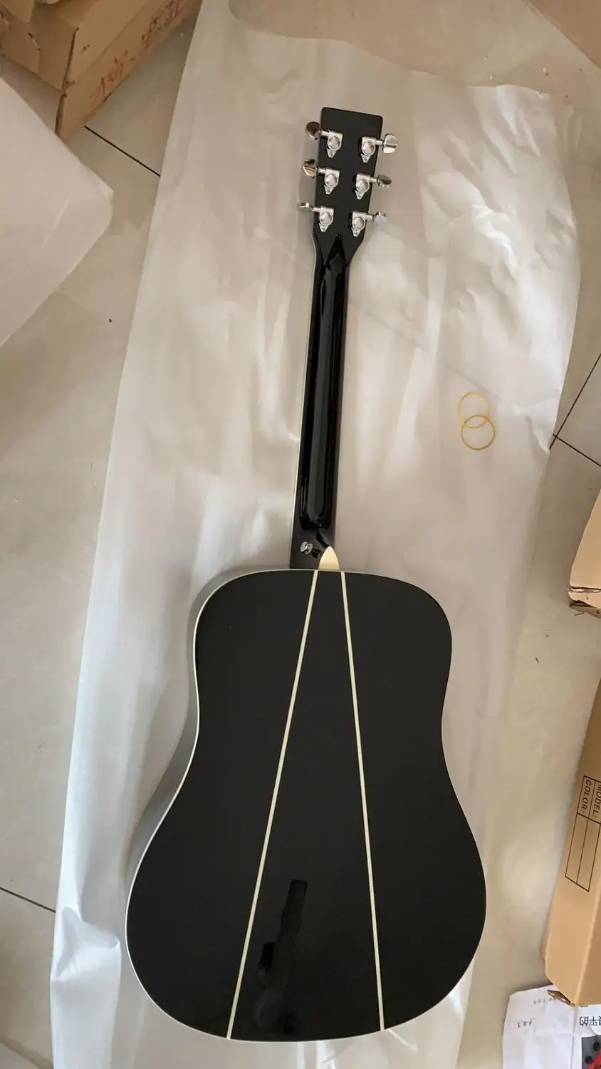 Wholesale Guitar New Arrival 41# Classic Acoustic Custom Fretboard Made Of Solid Wood In Black 190420 | Спорт и развлечения