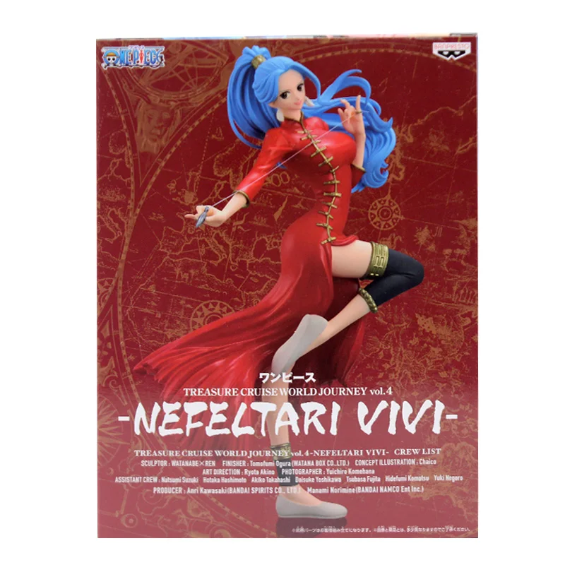 

BANDAI Original Genuine Banpresto Japanese Anime ONE PIECE Nefeltari Vivi Figure TREASURE CRUISE Vol.4 Model Doll Toys Gifts