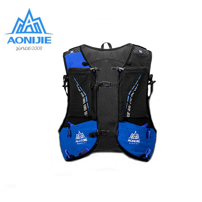 Aonijie Ultralight Sports Backpack 10L Free Water Flasks Hydration Packs Running Vest Waterproof Bags C9103 for Camping Hiking