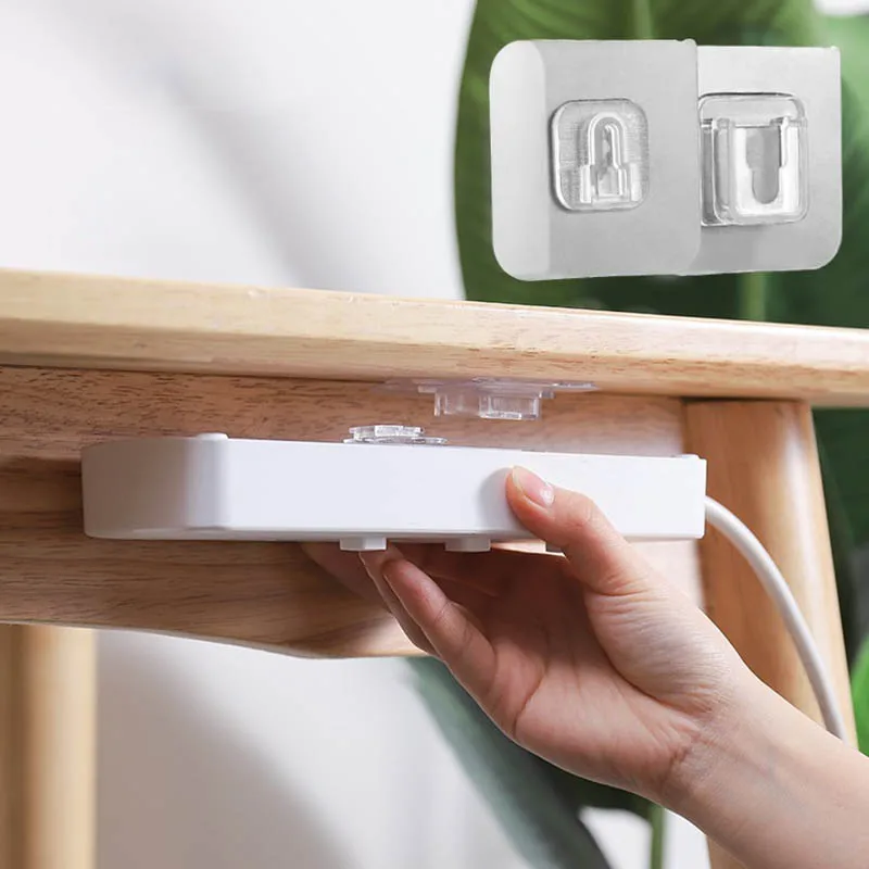 

20pc Double-Sided Adhesive Wall Hooks Hanger Strong Transparent Hooks Suction Cup Sucker Wall Storage Holder For Kitchen Bathroo