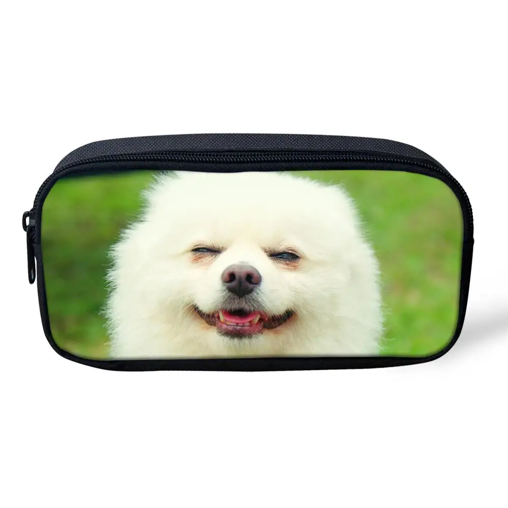 HYCOOL детская милая сумка для карандашей с принтом собаки маленькая ручек школьные