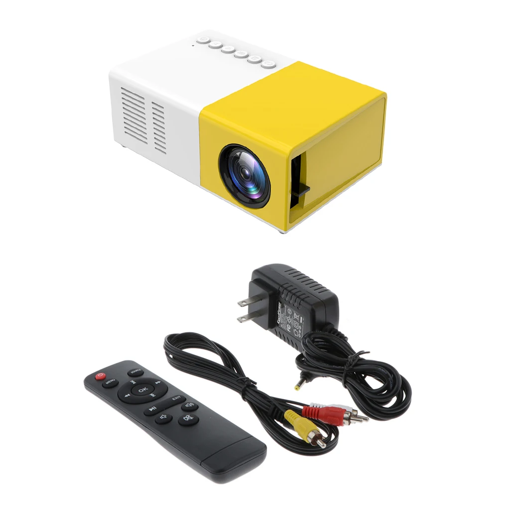 Mini Projector LED HD 1080P Home Movie Theater 10-60' Image US 2Set |