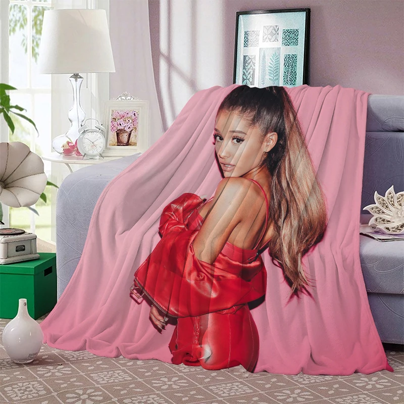 

Charakter Flanell Decke Ariana Grande Geschenk für Mädchen Jungen 3D Druck Kinder Erwachsene Quilts Home Decor Fashion Party Dec