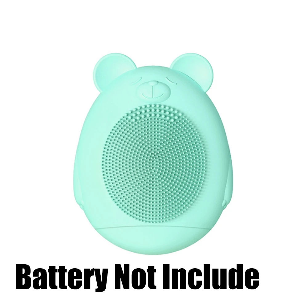 Battery Not Include Щетка для чистки лица, электрическая щетка для очищения лица, Мини электрическая щетка для очищения лица, Водонепроницаемая силиконовая щетка для чистки лица - Цвет: Battery Not Include