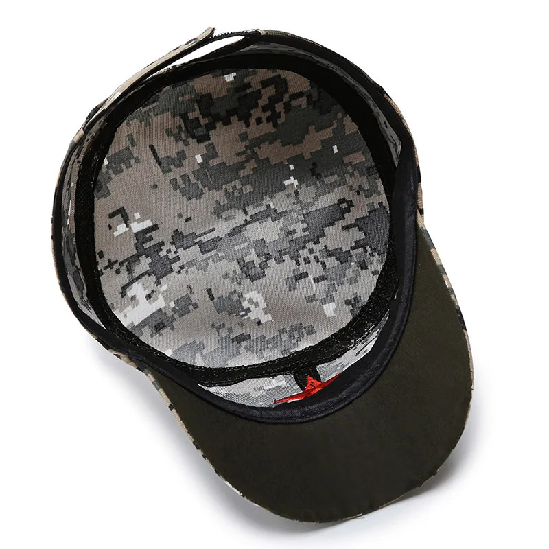 

Flat Top Fashion Camouflage Military Hats Men Women Short Brim Tactical Cap Outdoor Visor Army Gorras Casquette Femme Bonnet