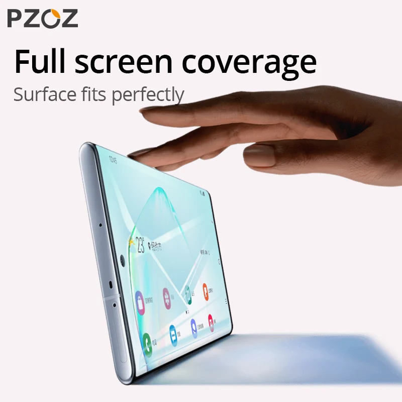 PZOZ Soft Hydrogel Film For Samsung Galaxy Note 10 Plus 5G phone Full Screen Protective A80 A90 Films | Мобильные телефоны и