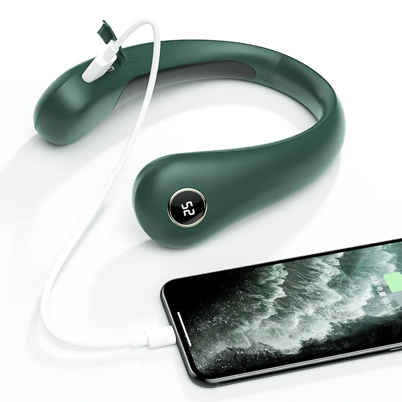 

USB Charging Hanging Neck Warmer Hand Warmer Portable Charger Temperature Digital Display Electric Warmer In Stock