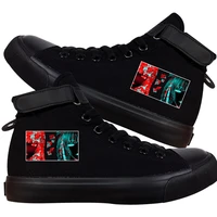 kakegurui anime cosplay character print high top canvas shoes casual breathable leisure unisex sport sneakers vulcanize 2021