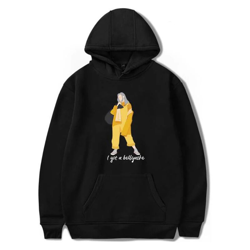Худи Billie Eilish, забавная Толстовка KPOP, пуловер с капюшоном для женщин и мужчин, худи большого размера, уличная толстовка, одежда в стиле хип-хоп - Цвет: 026
