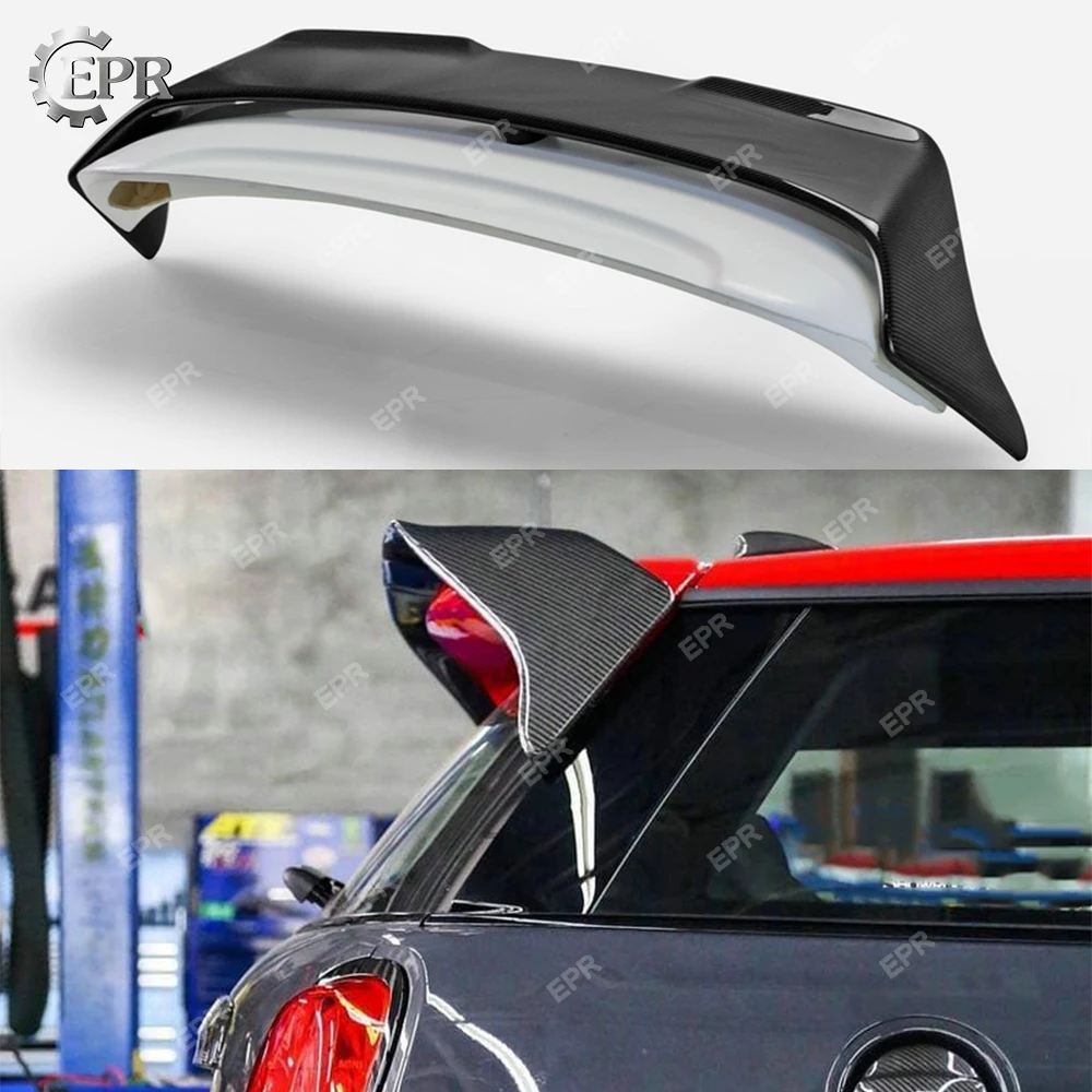 FRP крыло губы для F56 Mini Cooper S DAG стиль стекловолокна задний спойлер на крыше(с углеродистой частью) Корпус Комплект отделка для мини F56 гонки