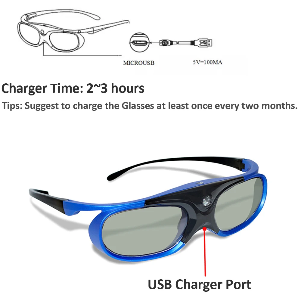 Проектор с активным затвором DLP link 3D очки для домашнего кинотеатра пленка