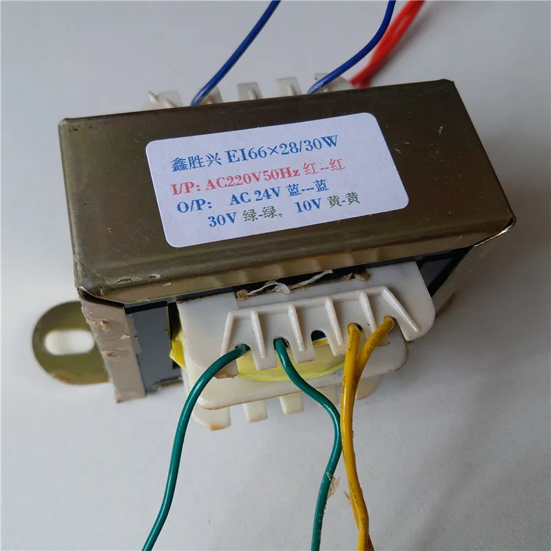 24V 0.55A 30V 0.3A 10V 0.3A трансформатор 220V EI66 30VA трансформатор фена паяльная станция паяльный элемент 898BD 852D