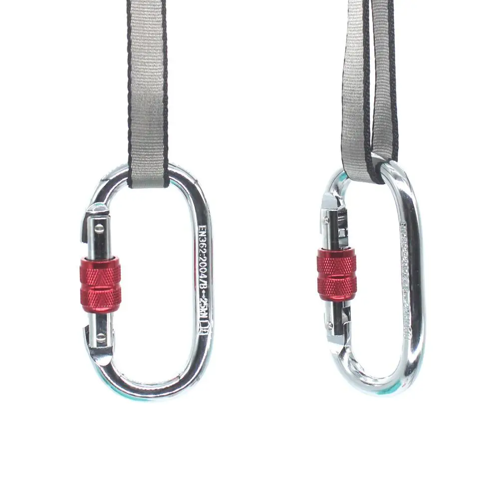 Карабин для аэрофотосъемки 1 пара гамак йоги сертифицированный CE Серебристый