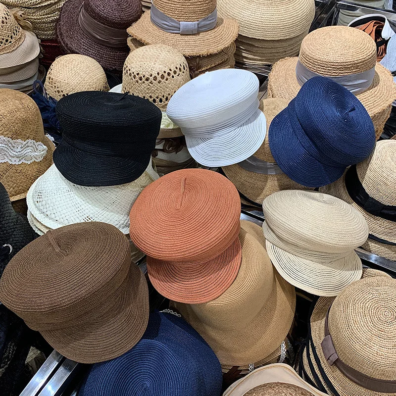 

202105-WN-2508977 летняя прозрачная полосатая дышащая шляпа из полиэстера для мужчин и женщин восьмиугольная шляпа