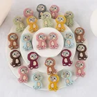 10 шт., силиконовые бусины для прорезывания зубов, грызунок, не содержит бисфенола А