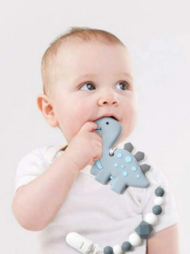 

Baby Teething Toys Dinosaur Tortoise Silicone Teether Toys Soft Chewable Animal Shape Baby Nursing Infant Supplies For Baby Gift