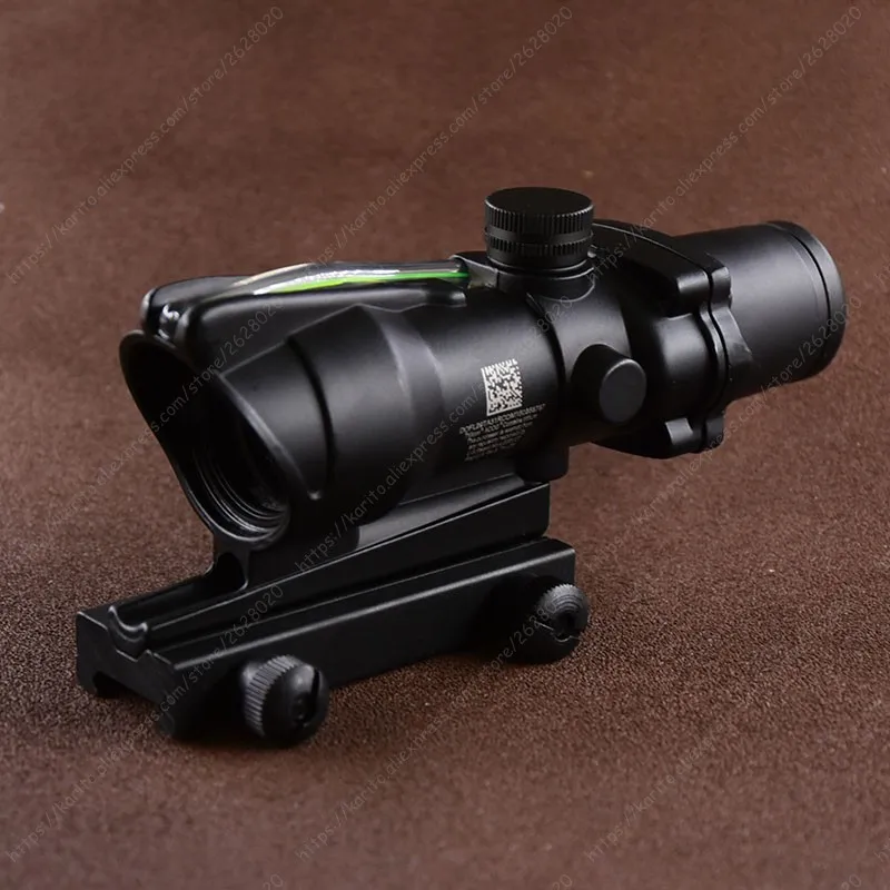 Тактический trijicon в стиле ACOG 4x32 зеленая ткань прицел для Пикатинни Крепление