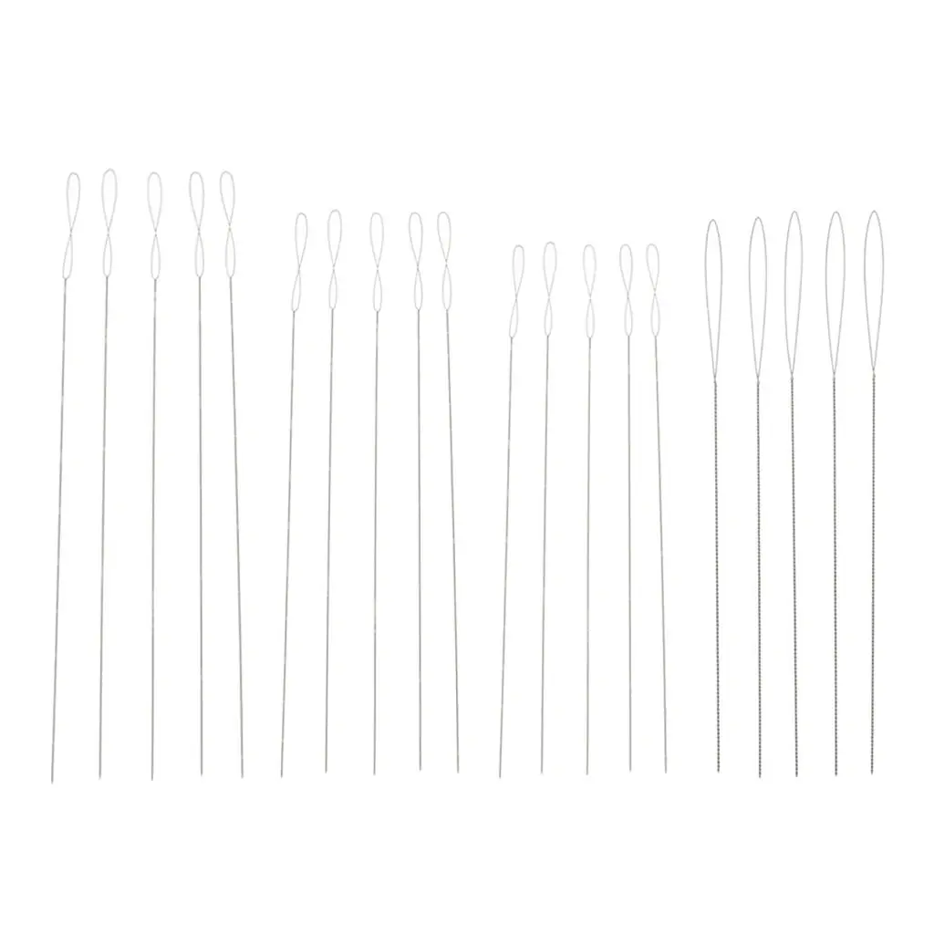 

5 шт. иглы для бисероплетения, иглы для бисероплетения, иглы для вышивки бисером, большой глаз, складные иглы для бисероплетения, Набор для из...