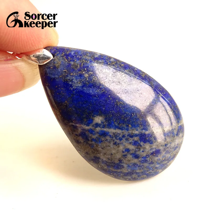 

Men's Bijoux Blue Lapis Lazuli Beads Necklaces & Pendants Natural Stones Beads for Jewelry Making Accessories Women's Gift BD954