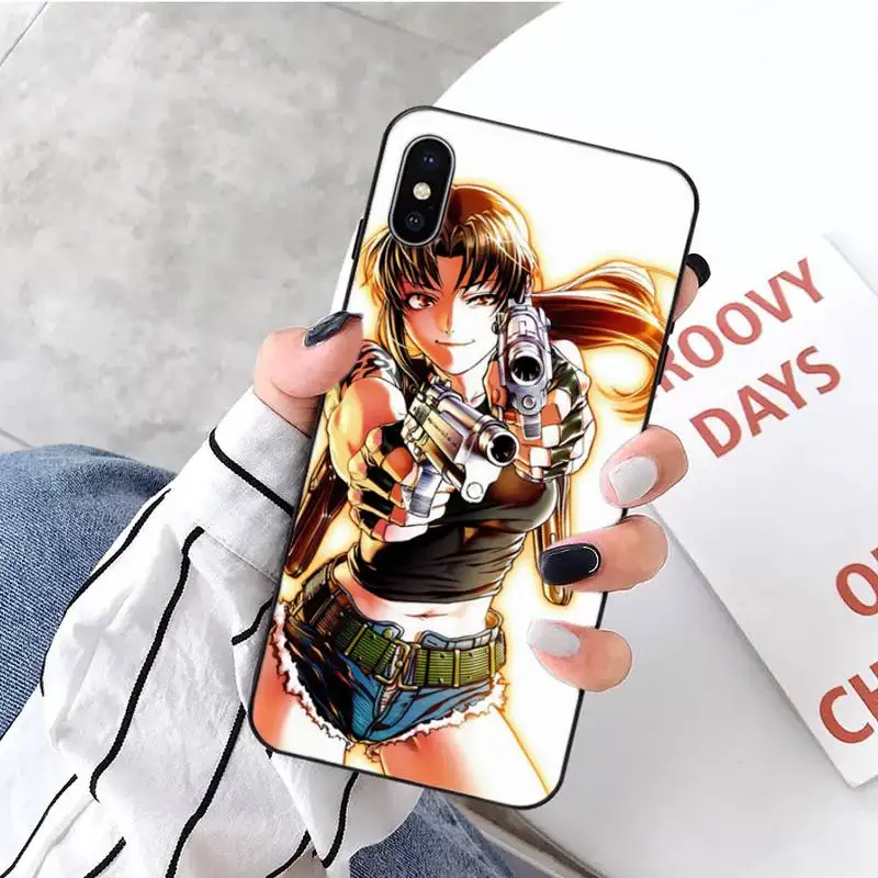 

BLACK LAGOON japanese anime manga Phone Case for iPhone 11 12 pro XS MAX 8 7 6 6S Plus X 5S SE 2020 XR mini luxury design shell