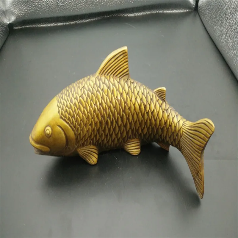 CHINEA FOLK Collection old Mascot Copper Fish Carp Fengshui Ware | Дом и сад