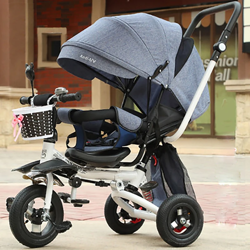 Детский трехколесный велосипед трехколесная коляска для малышей подарок на день