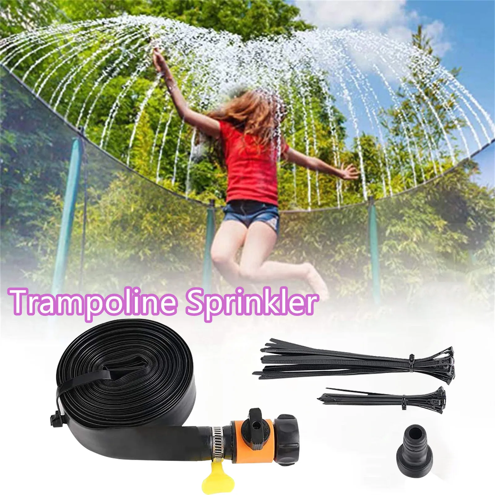 

Разбрызгиватель для воды для сада, летний распылитель для сада, для игр, аксессуары для батута, разбрызгиватель