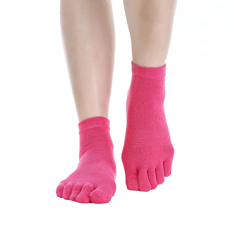 Professional Manufacturer Wholesale Cotton Yoga Socks 5 PAIRS Non-slip Yoga Five-finger Socks Floor Socks Sports Socks Running