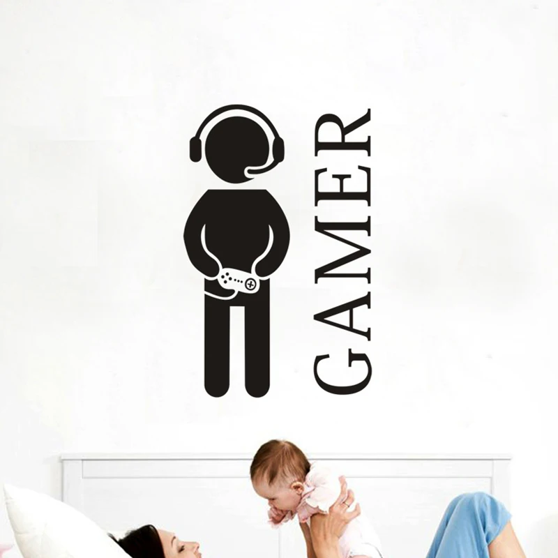40*60 см геймер стикер на стену игра музыкант резные полые обои s для дома стены