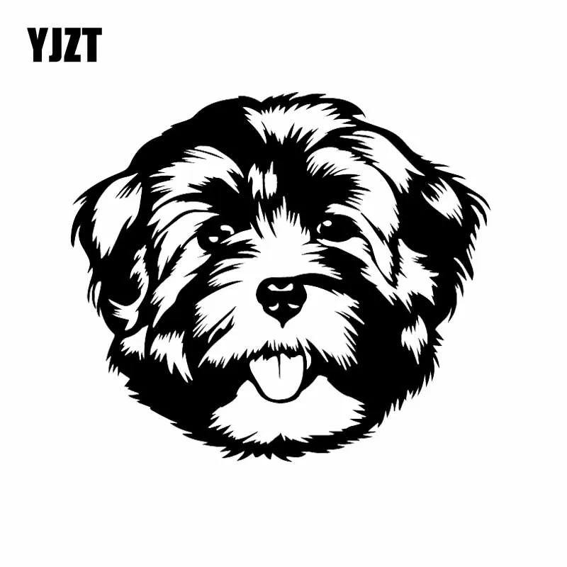 YJZT 16.1X14.1CM милые животные автомобиля Стикеры Havanese уход за кожей лица виниловые