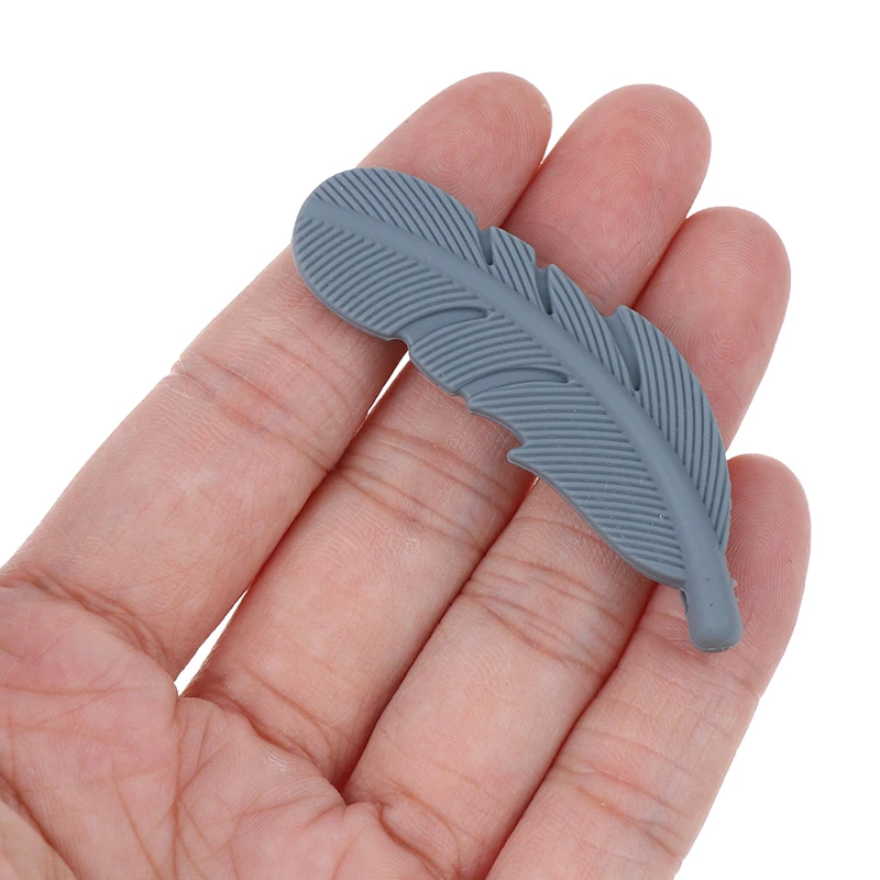 1 шт. силиконовые бусины с перьями для жевательного ожерелья | Мать и ребенок