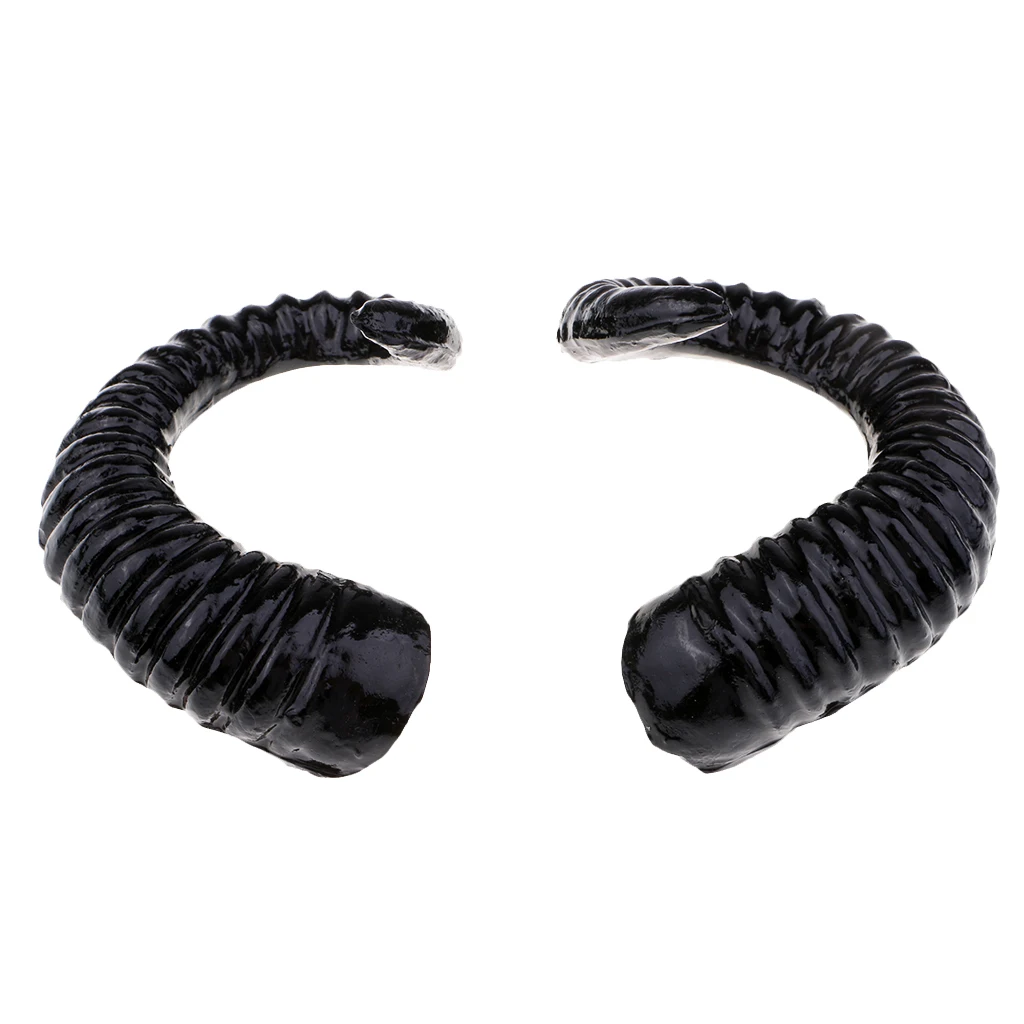 

Black Ram Horns Gothic Hair Headpiece Headband Ornament Accessory