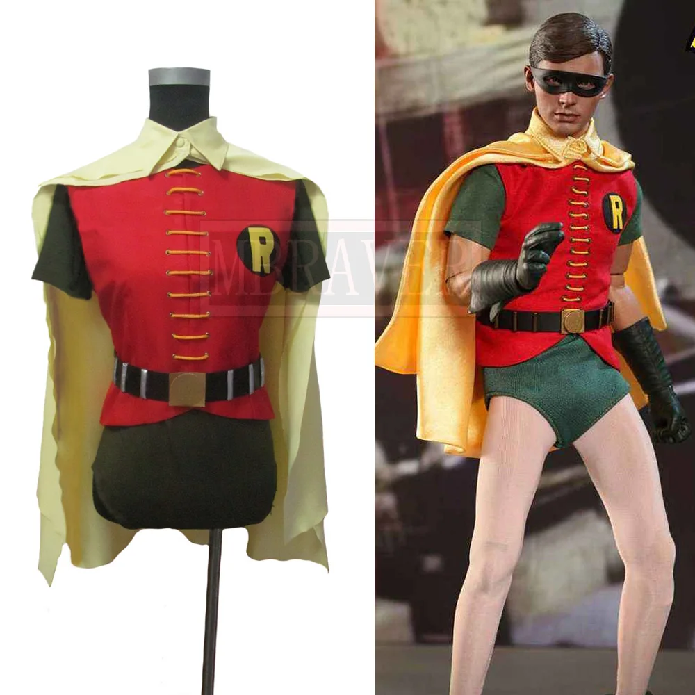 1966 Burt Ward Red Robin Superhero Cosplay Costume Halloween Christmas Uniform Custom Made Any Sizes | Costumes