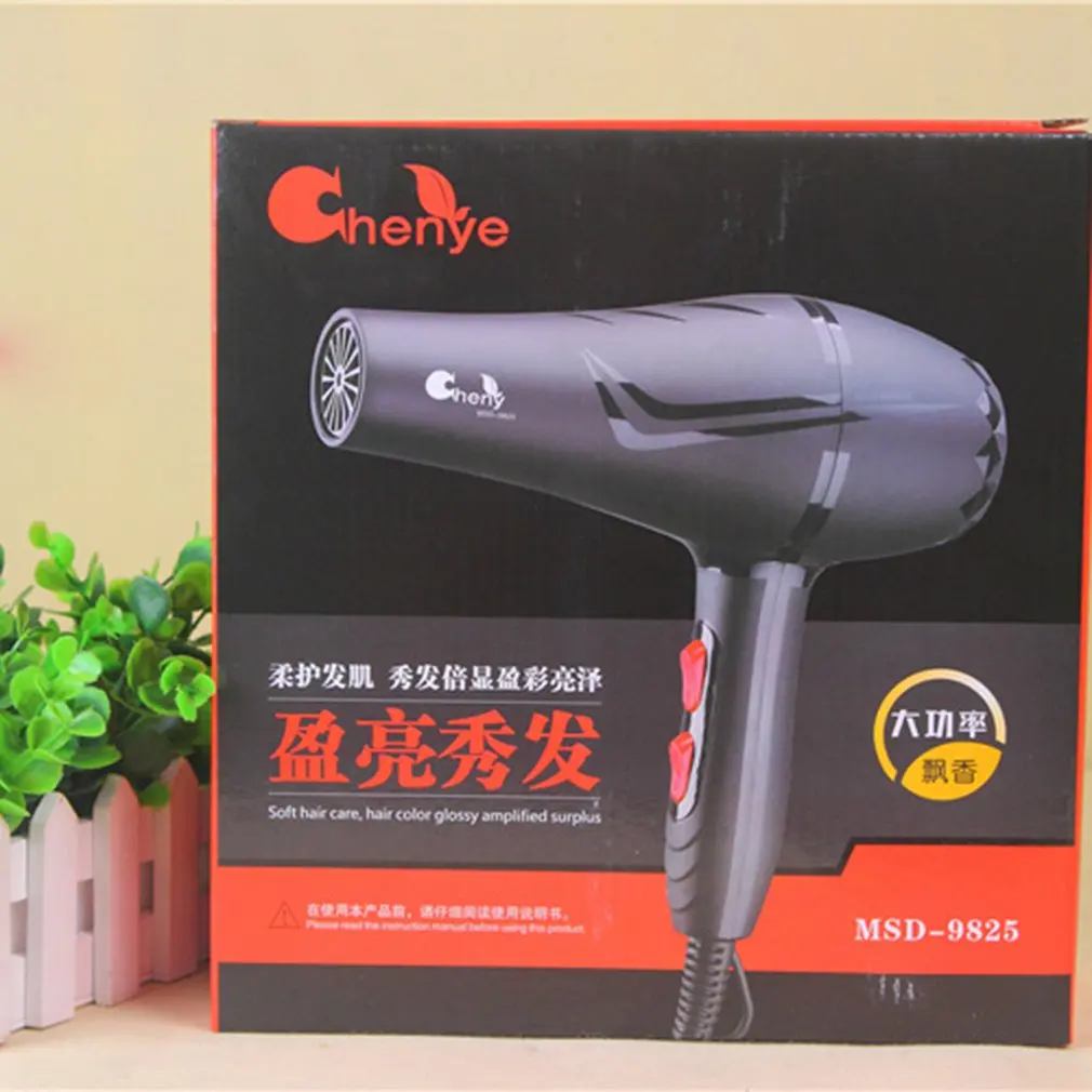 Высококачественный фен мощный профессиональный для волос 2500 Вт черная скорость