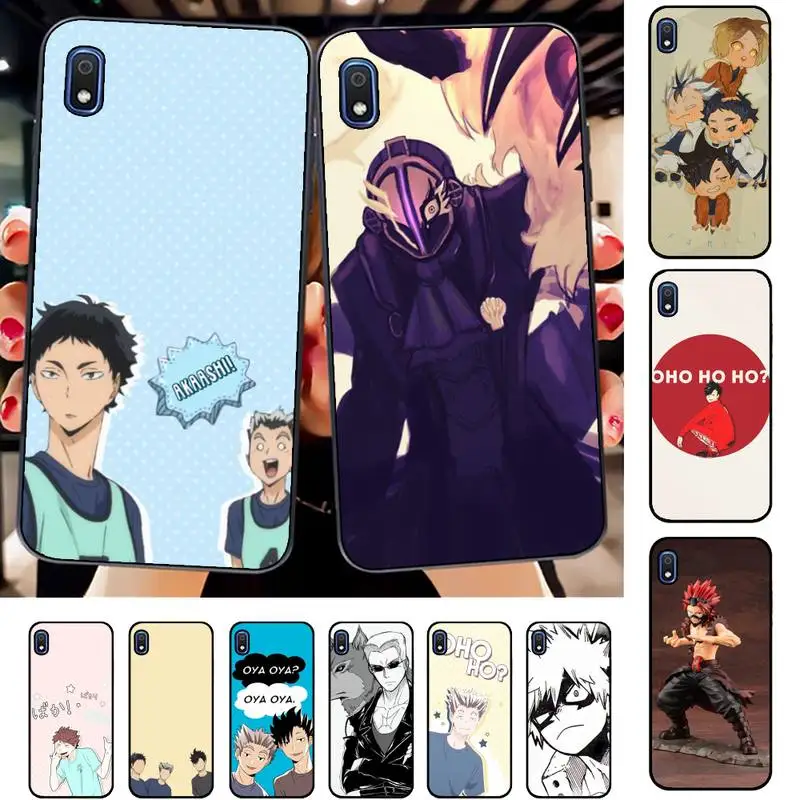 

TOPLBPCS Anime Oya Oya Oya Haikyuu Love Volleyball Phone Case for Samsung A30s 51 71 10 70 20 40 20s 31 10s A7 A8 2018